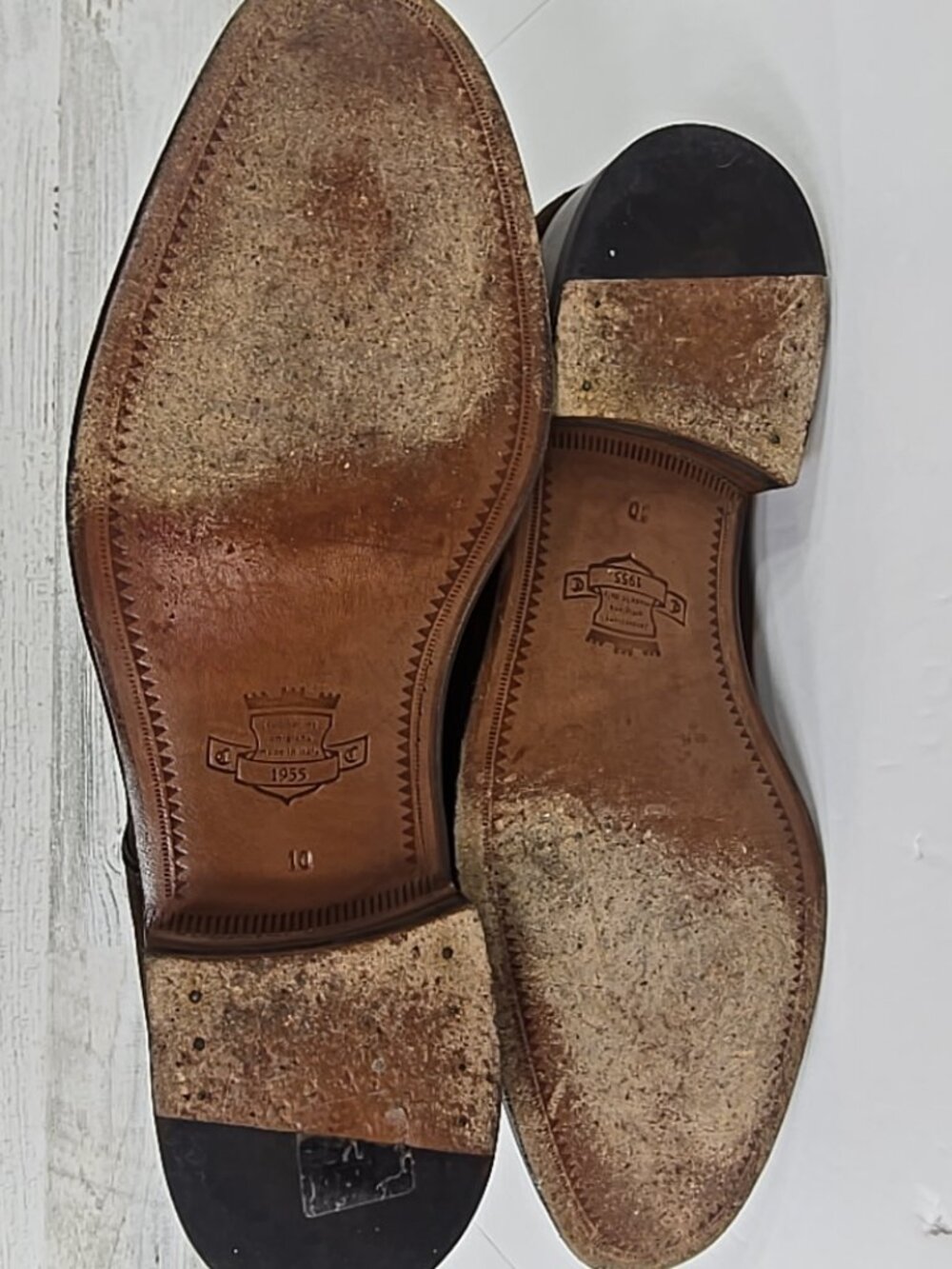 $495 RIDER BOOT CO. By CORTINA DARK BROWN SUEDE MONKS SHOES MEN'S SIZE 10 *VGC* - Picture 9 of 16
